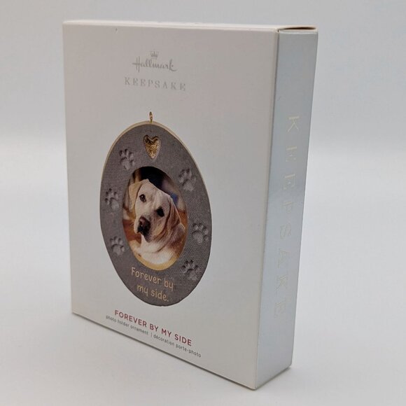 Hallmark Keepsake Forever By My Side Pet Dog Memorial Photo Holder Ornament 2019 - Picture 2 of 9